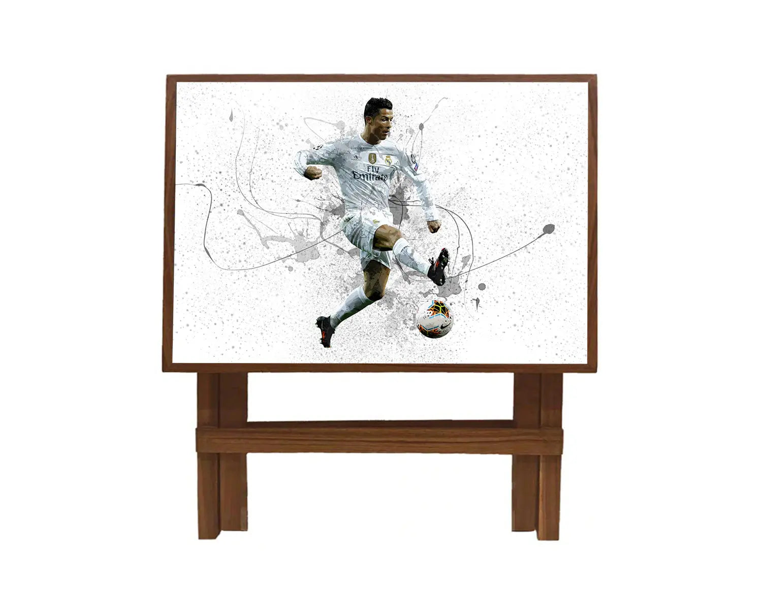 Cristiano Ronaldo Splash Effect Coffee and Laptop Table 