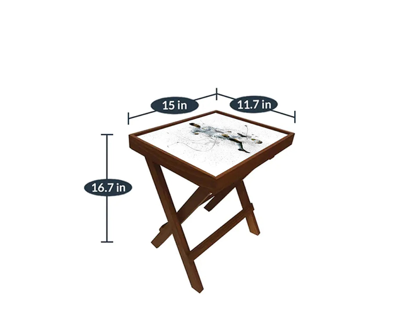 Cristiano Ronaldo Splash Effect Coffee and Laptop Table 