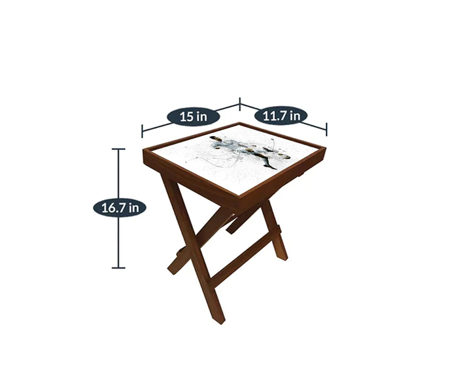 Cristiano Ronaldo Splash Effect Coffee and Laptop Table 