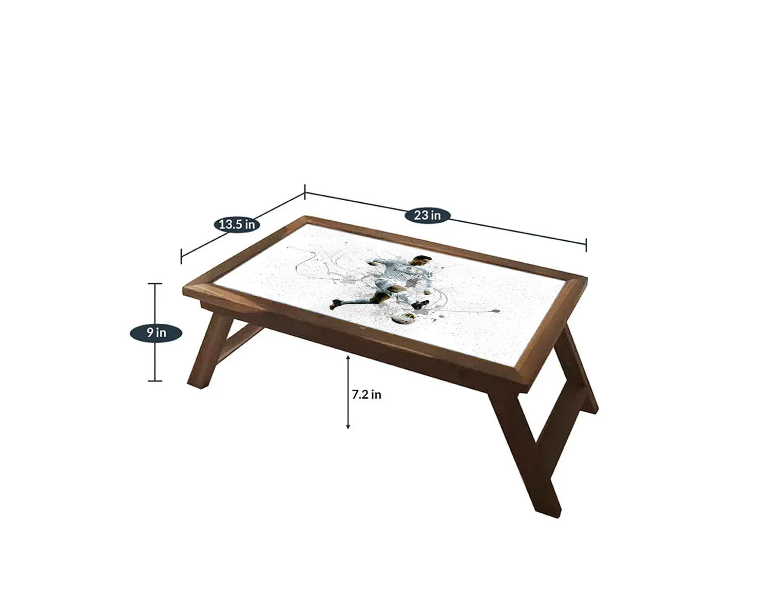 Cristiano Ronaldo Splash Effect Coffee and Laptop Table 