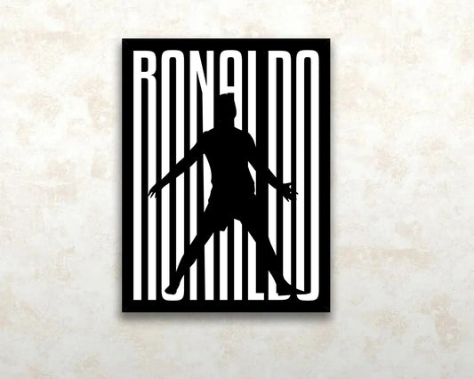 Cristiano Ronaldo Sport Quote Canvas Wall Art