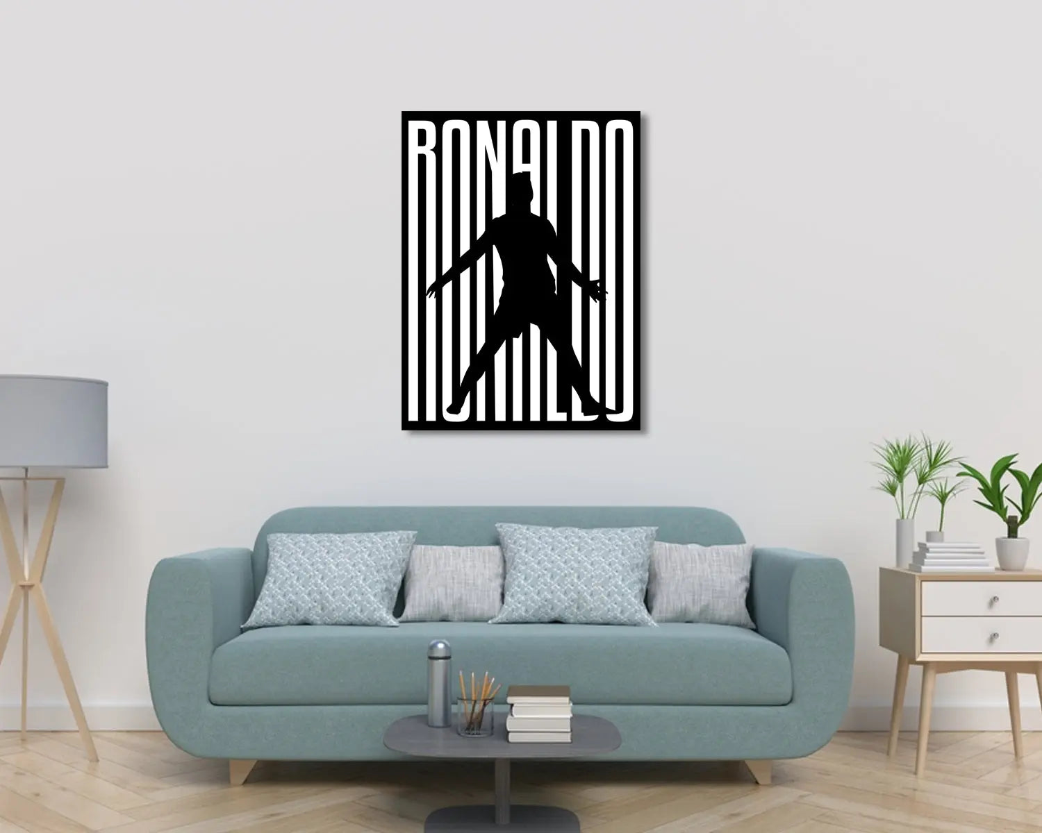 Cristiano Ronaldo Sport Quote Canvas Wall Art 