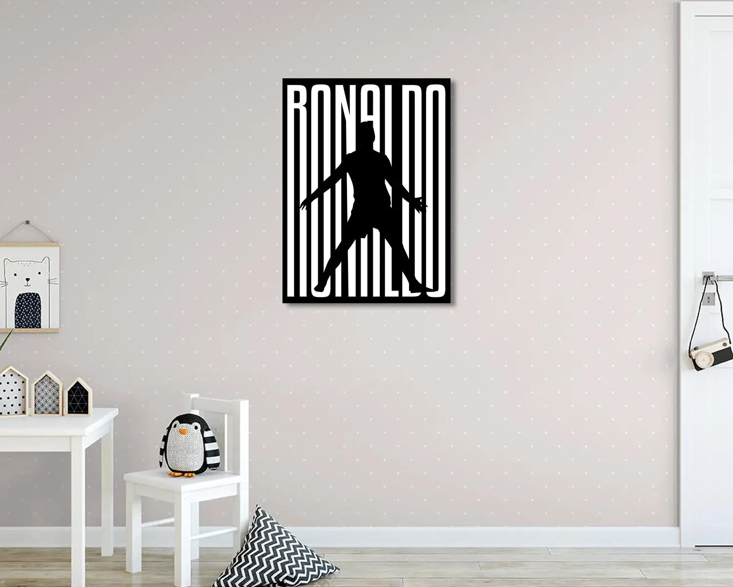 Cristiano Ronaldo Sport Quote Canvas Wall Art 