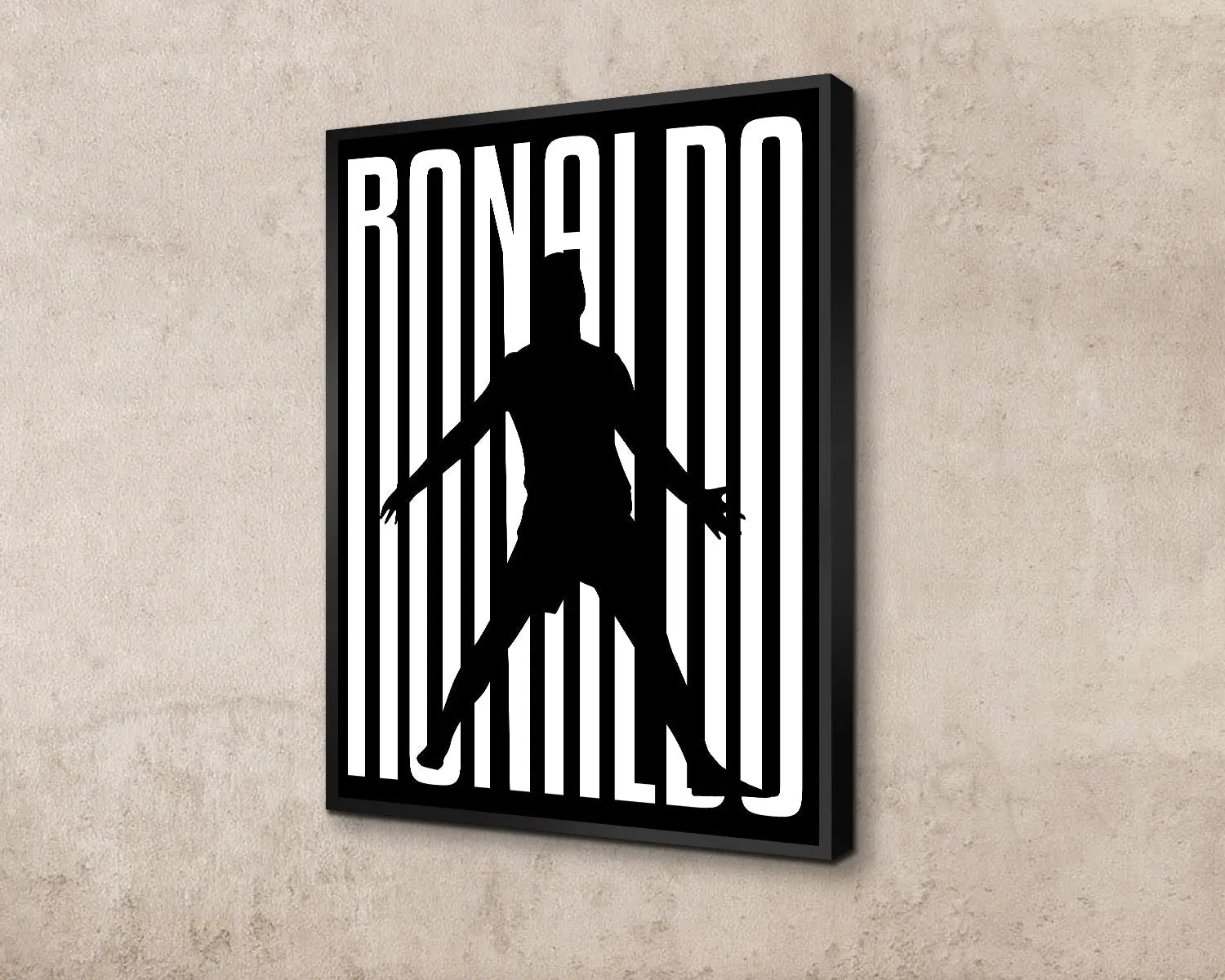 Cristiano Ronaldo Sport Quote Canvas Wall Art 