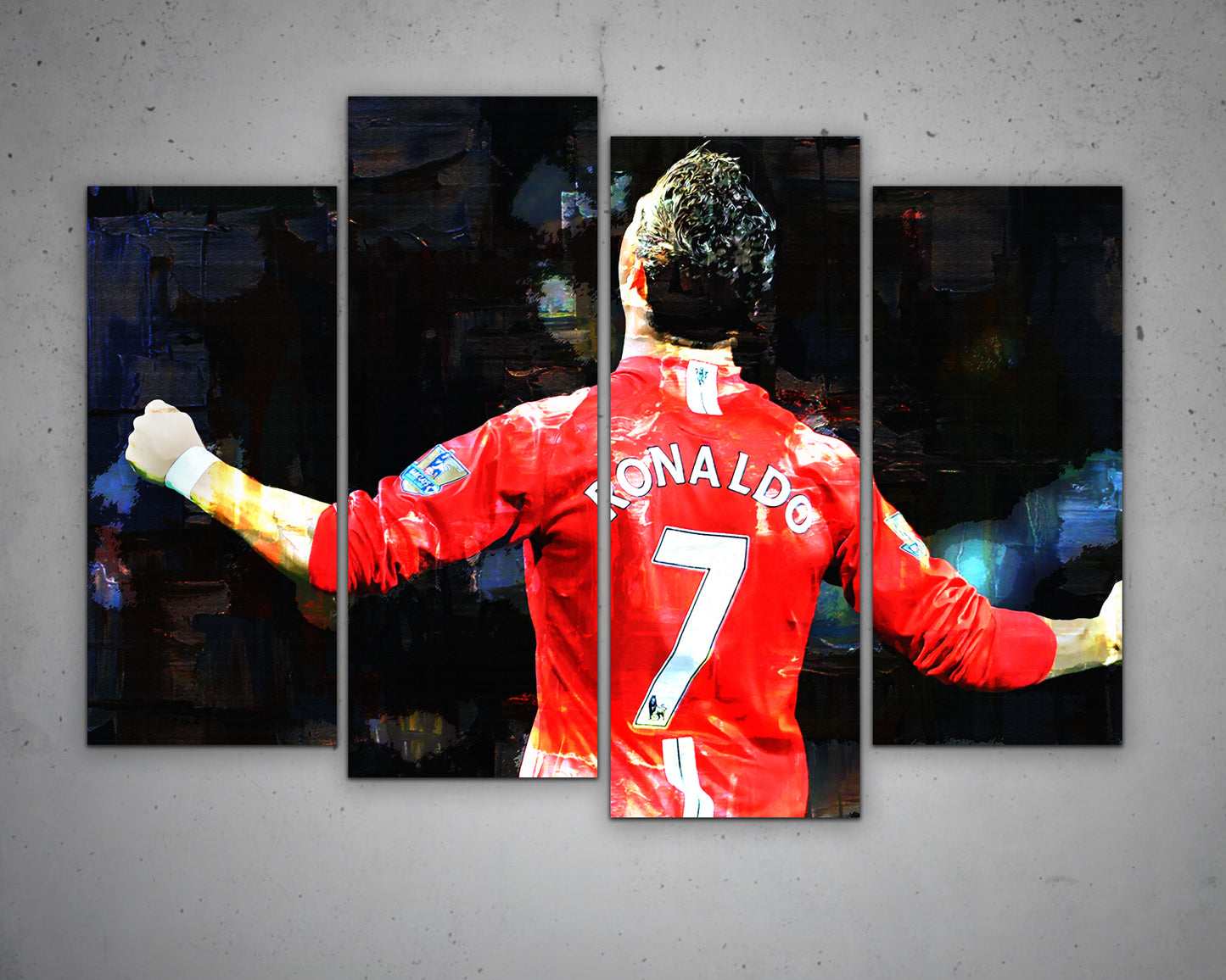 Cristiano Ronaldo Multicolour Wall Art 