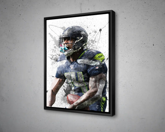 DK Metcalf Canvas Wall Art