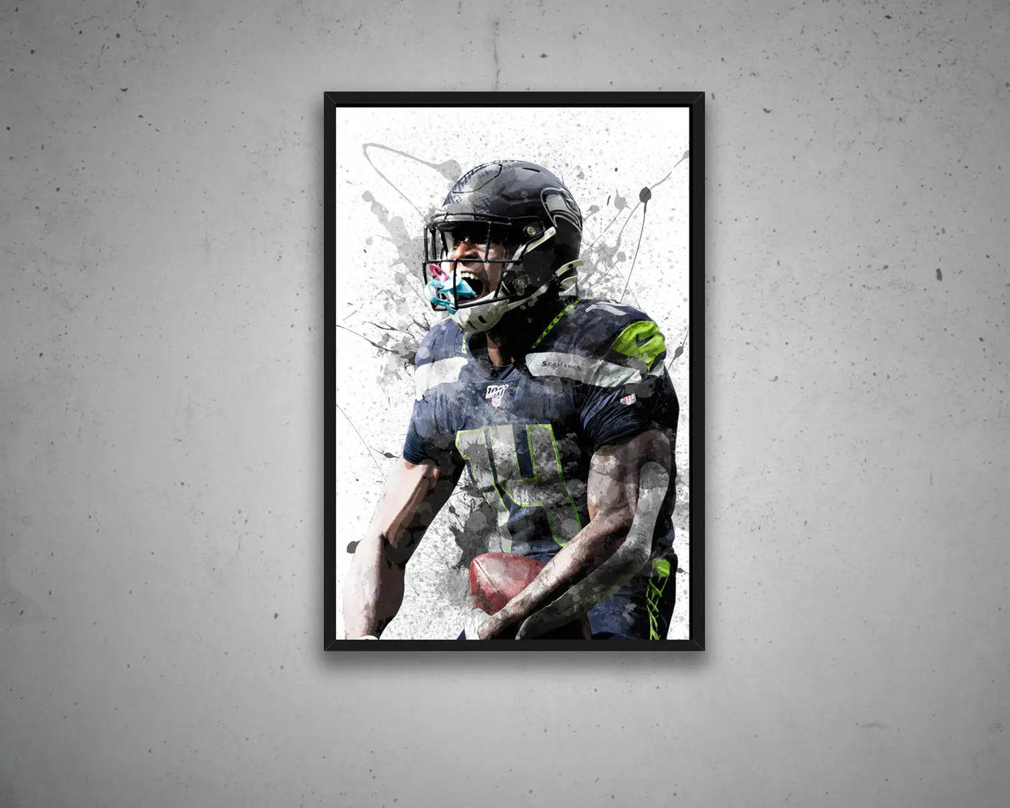 DK Metcalf Canvas Wall Art 