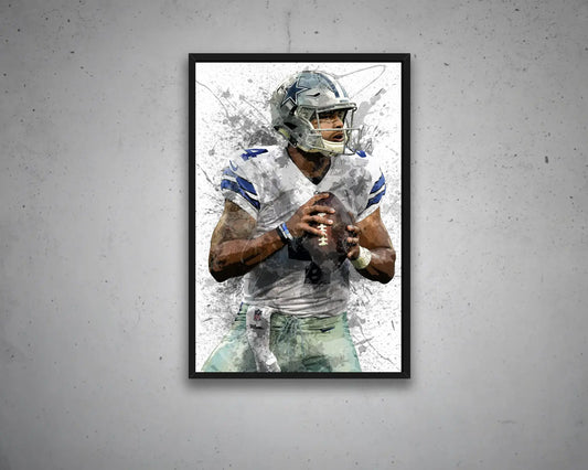 Dak Prescott Canvas Wall Art