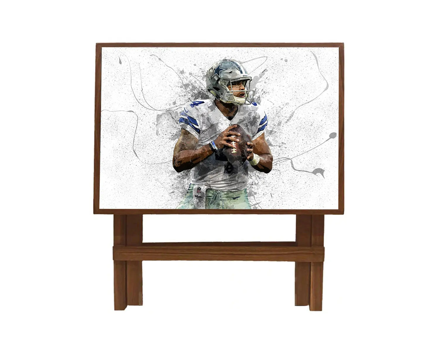 Dak Prescott Splash Effect Coffee and Laptop Table 