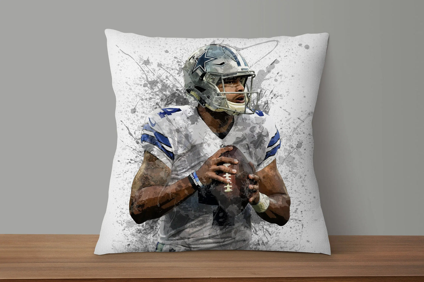 Dak Prescott Splash Effect Pillow 