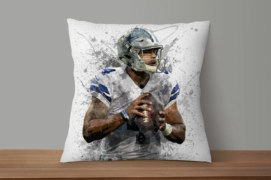 Dak Prescott Splash Effect Pillow