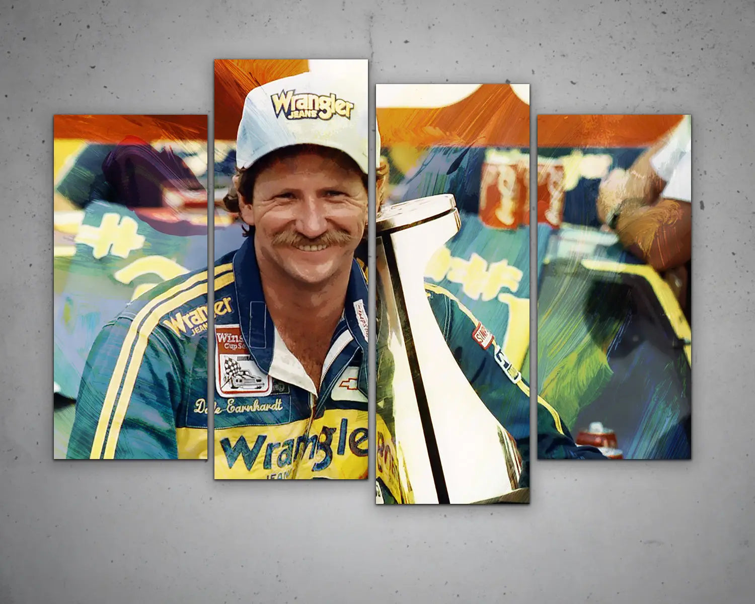 Dale Earnhardt Multicolour Wall Art 