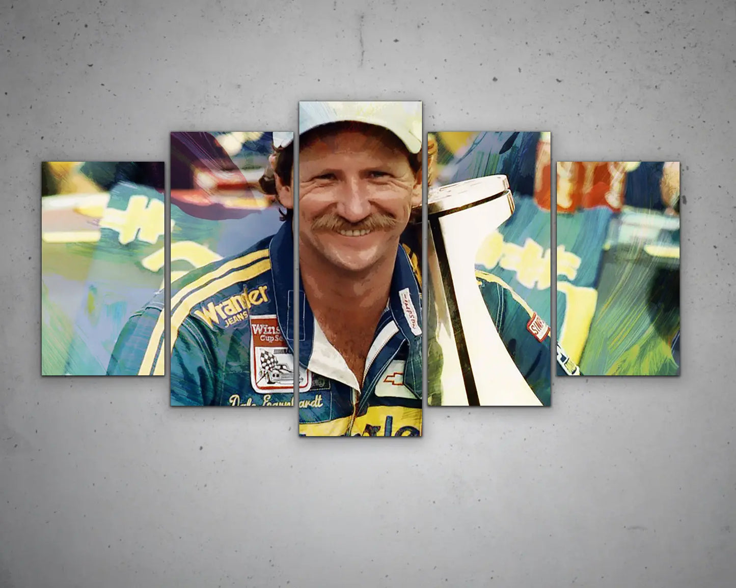 Dale Earnhardt Multicolour Wall Art 