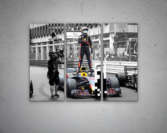 Daniel Ricciardo Black & White Canvas Art 