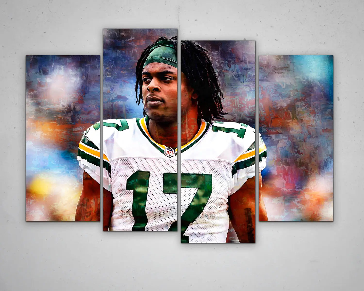 Davante Adams Multicolour Wall Art 