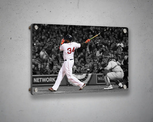 David Ortiz Black & White Canvas Art 