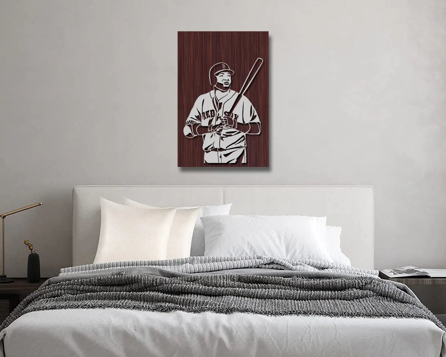 David Ortiz LED Wooden Decal 