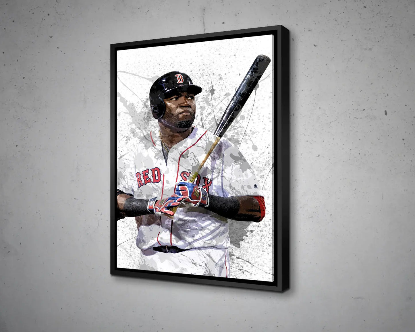 David Ortiz Splash Effect Canvas Art 