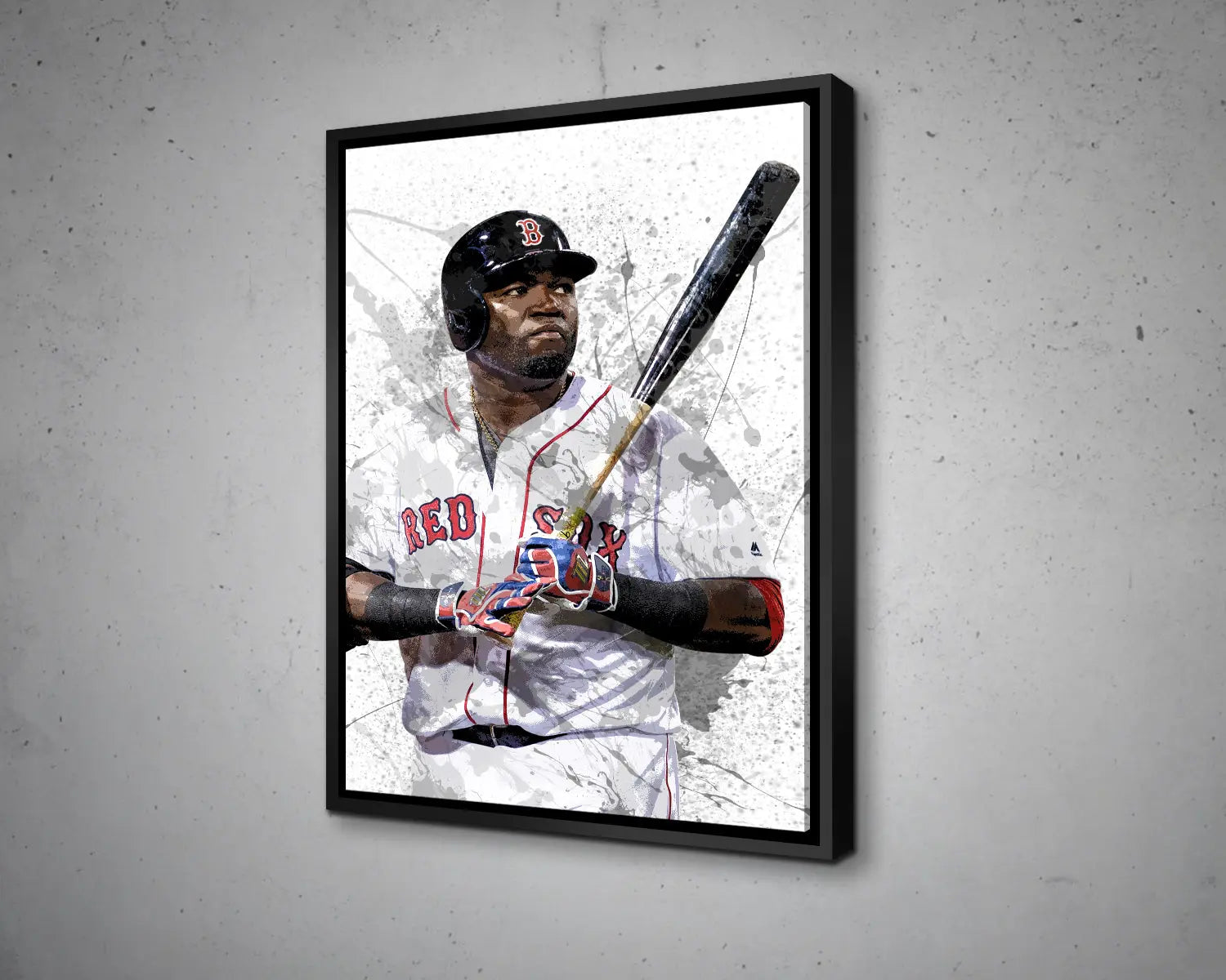 David Ortiz Splash Effect Canvas Art 