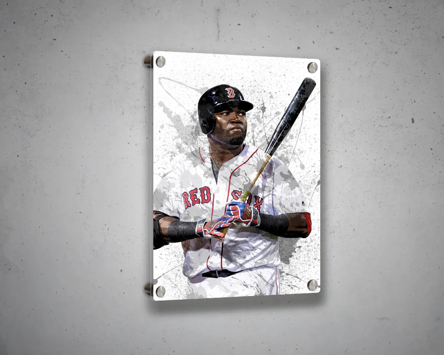 David Ortiz Splash Effect Canvas Art 