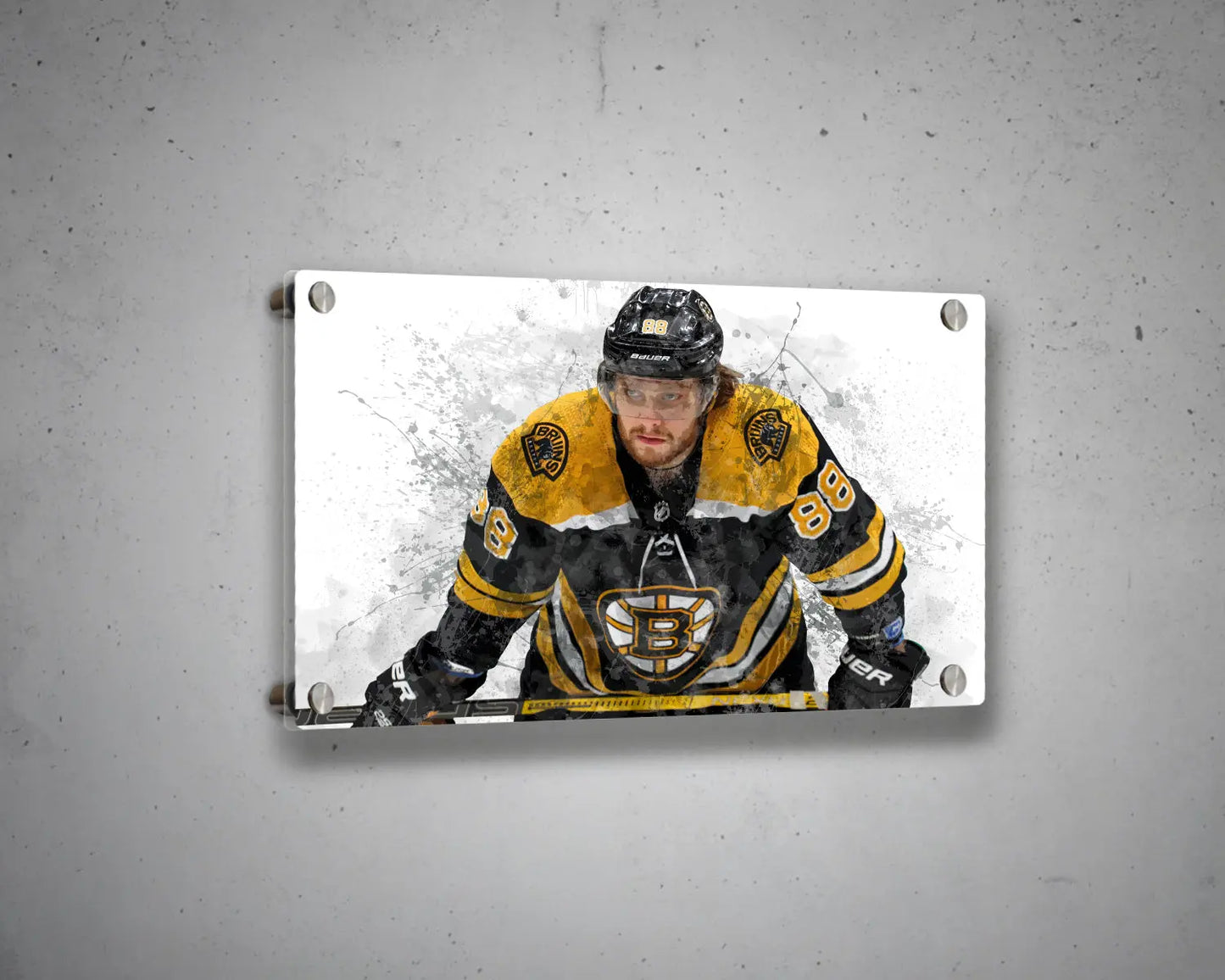 David Pastrnak Splash Effect Canvas Art 
