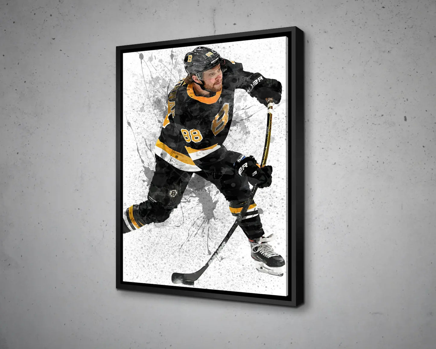 David Pastrnak Splash Effect Canvas Art 