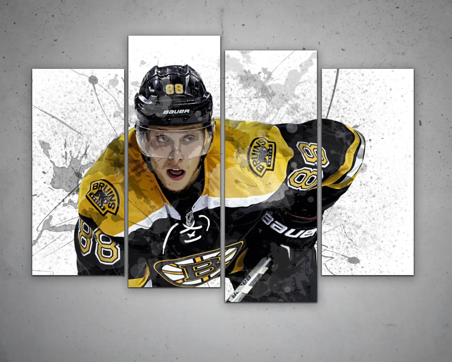 David Pastrnak Splash Effect Canvas Art 