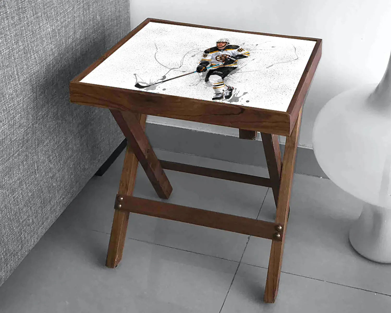 David Pastrňák Splash Effect Coffee and Laptop Table 