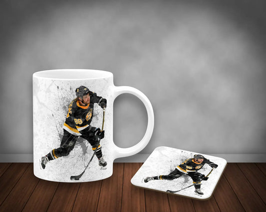 David Pastrňák Splash Effect Mug and Coaster