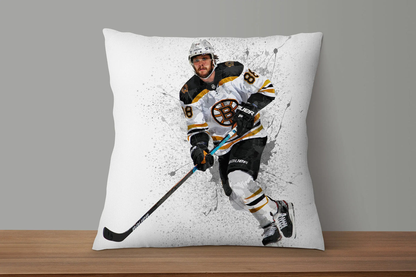 David Pastrňák Splash Effect Pillow 