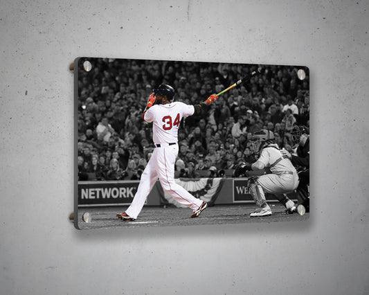 David Ortiz Black & White Canvas Art