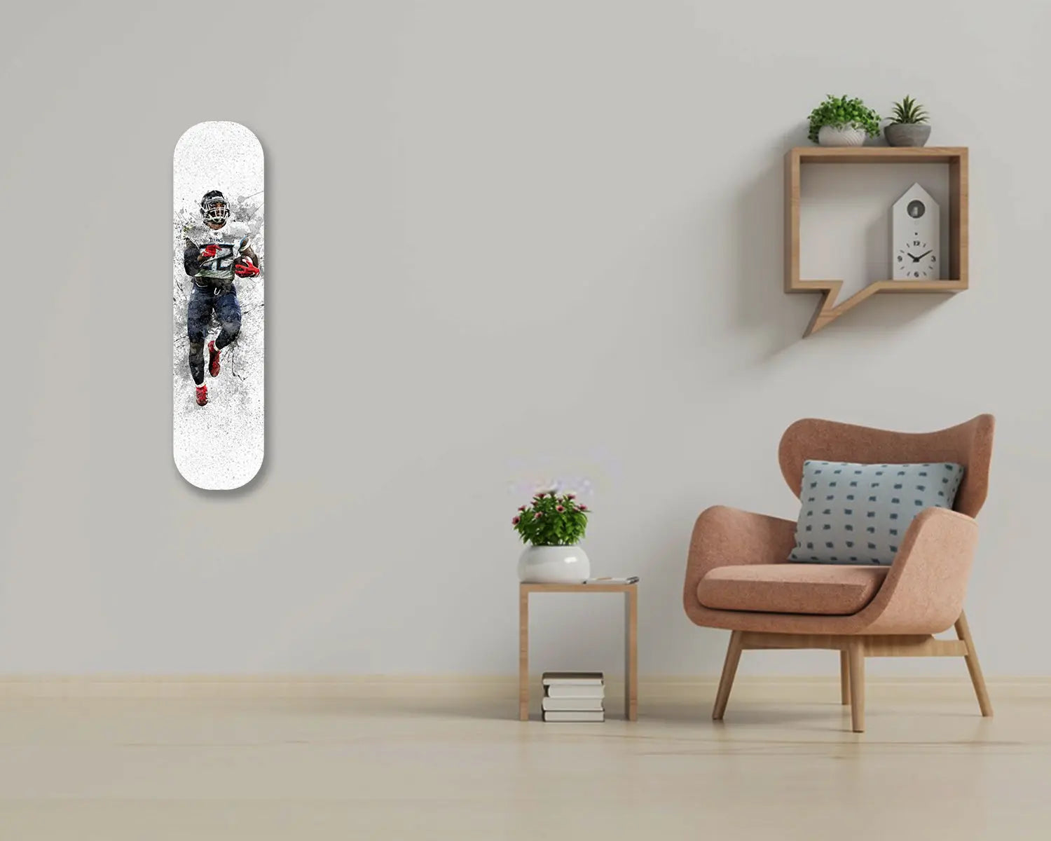 Derrick Henry Acrylic Skateboard Wall Art 