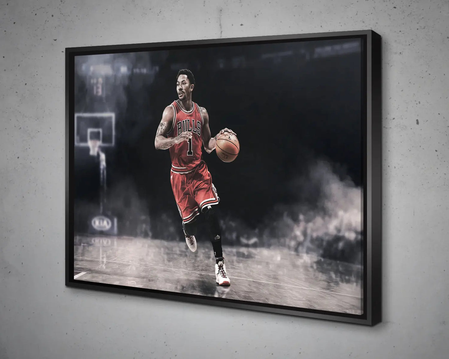 Derrick Rose Black & White Canvas Art 