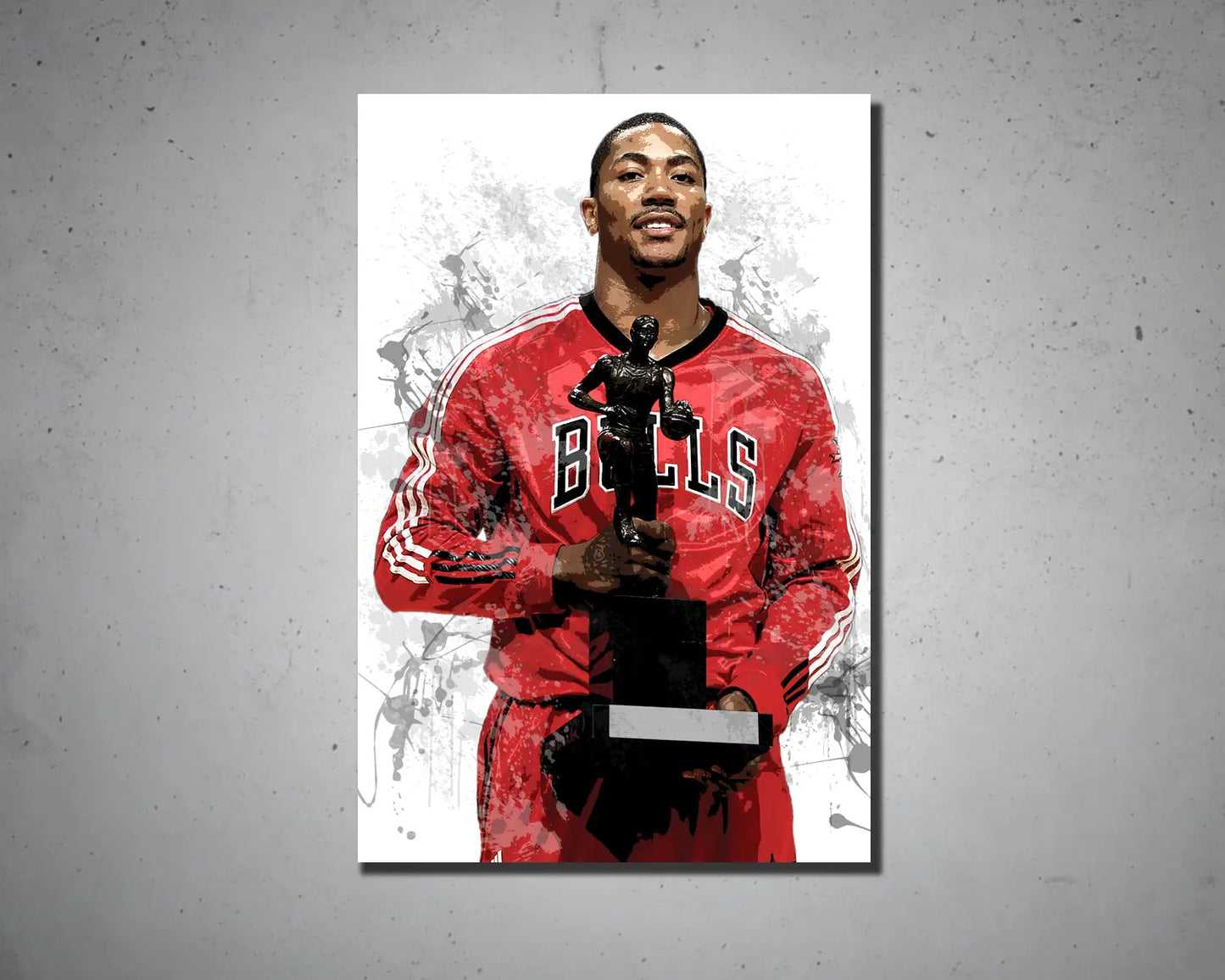 Derrick Rose Splash Effect Canvas Art 