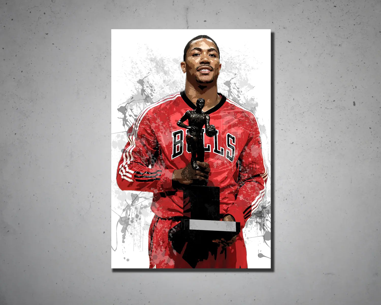 Derrick Rose Splash Effect Canvas Art 