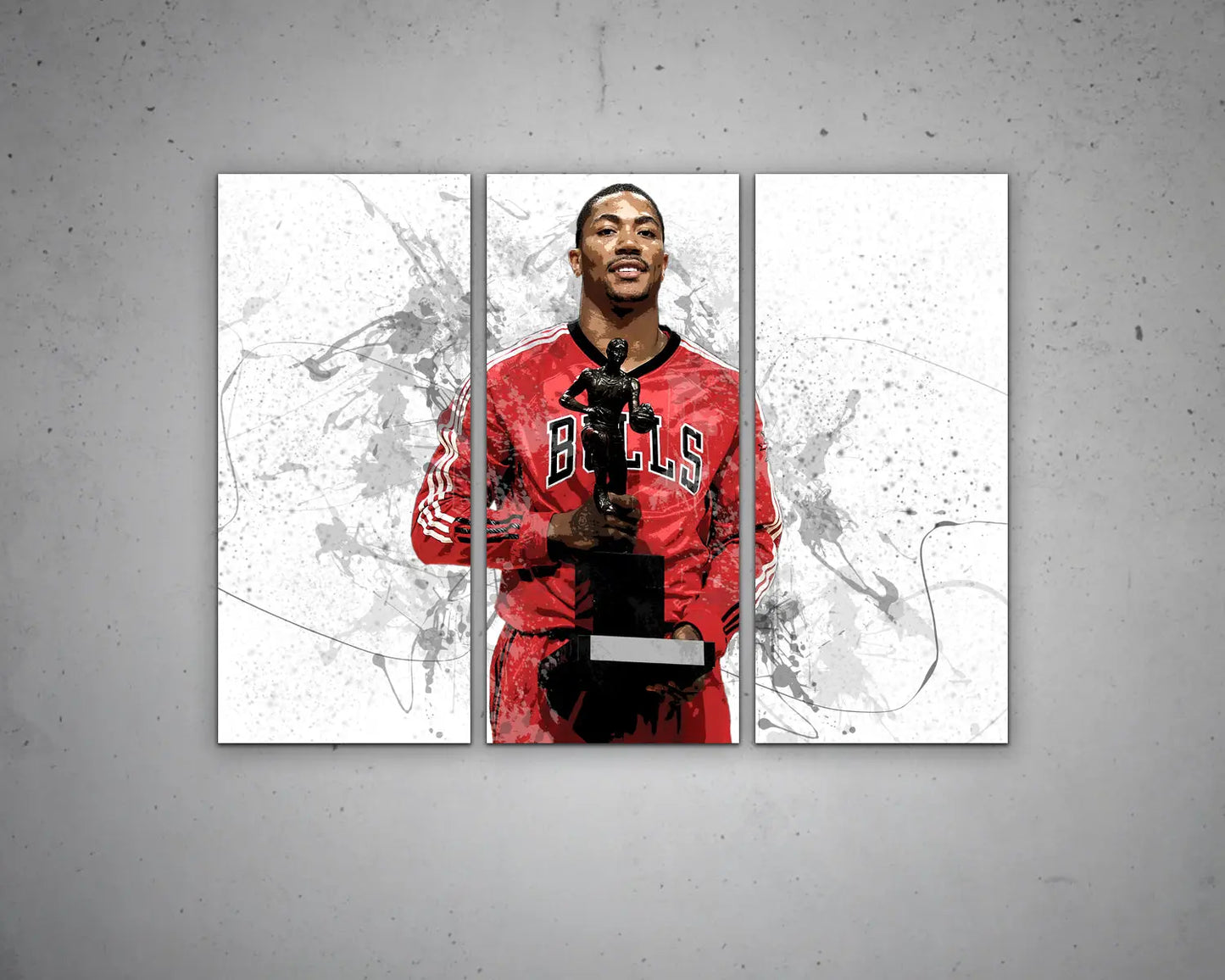 Derrick Rose Splash Effect Canvas Art 