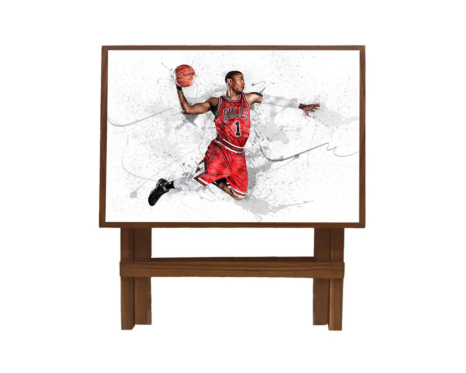 Derrick Rose Splash Effect Coffee and Laptop Table 