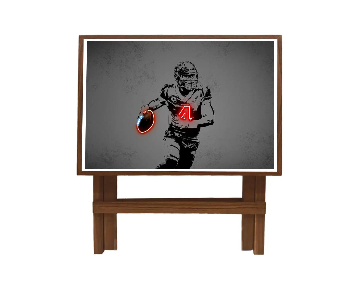 Deshaun Watson Neon Effect Coffee and Laptop Table 