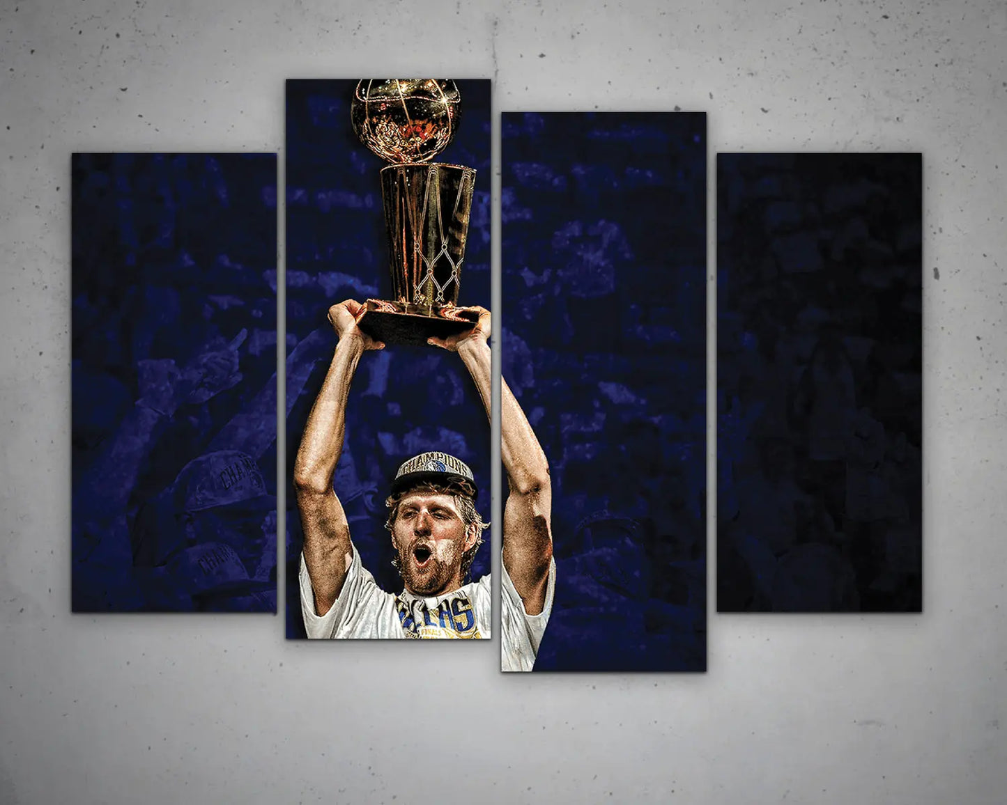 Dirk Nowitzki Black & White Canvas Art 