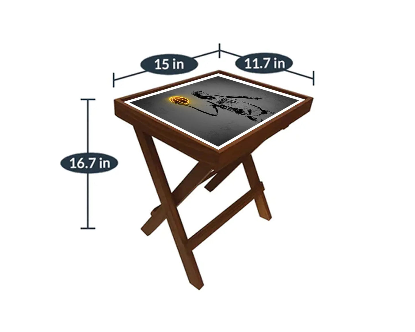 Dirk Nowitzki Neon Effect Coffee and Laptop Table 