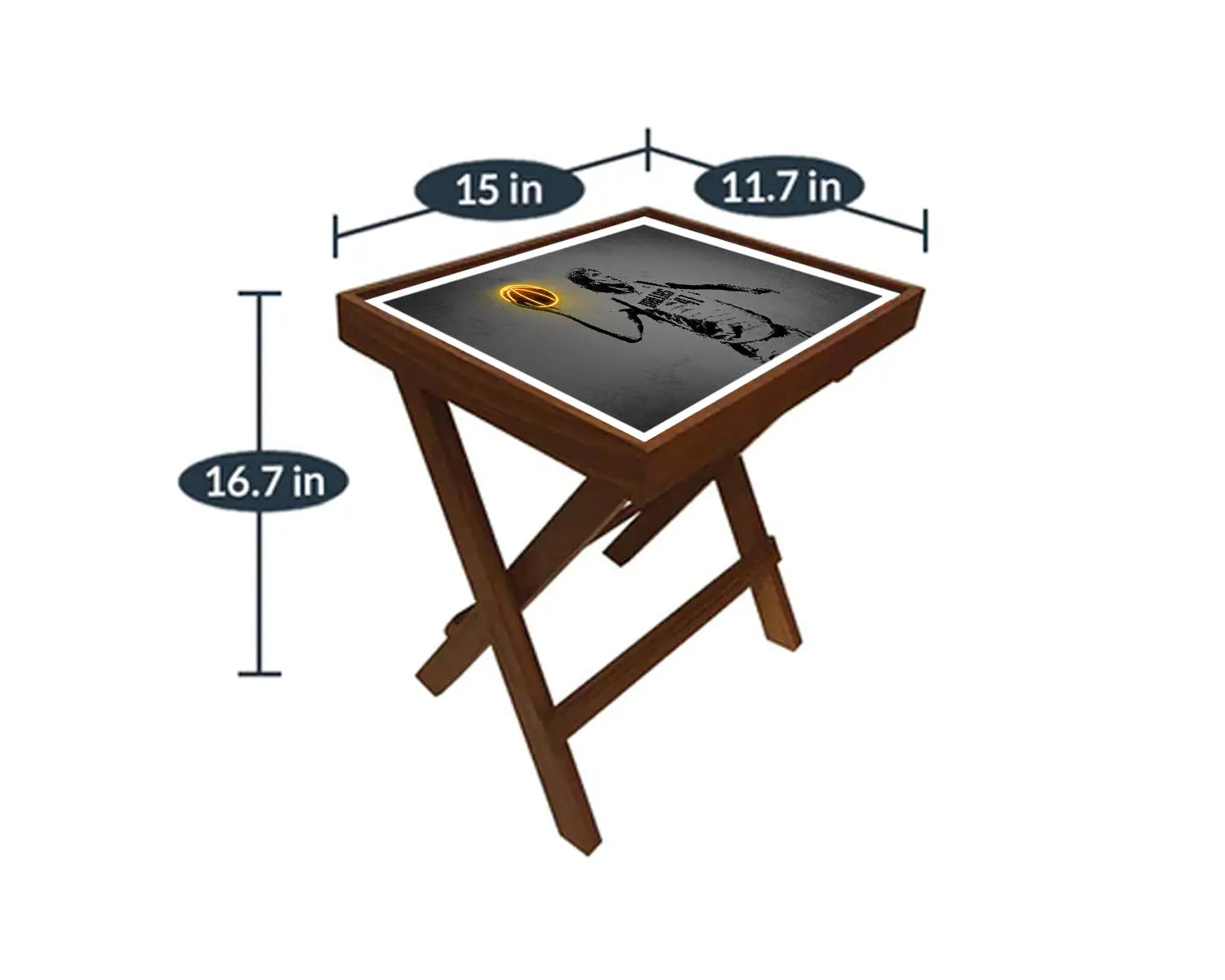 Dirk Nowitzki Neon Effect Coffee and Laptop Table 