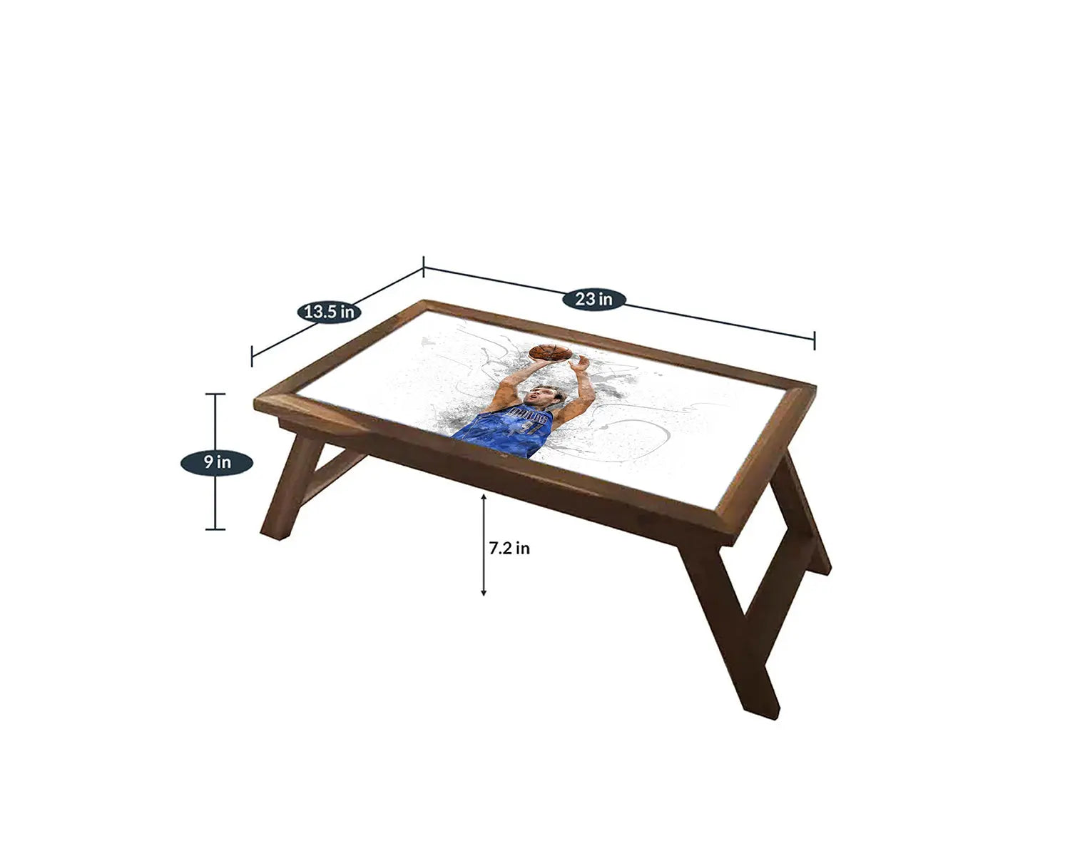 Dirk Nowitzki Splash Effect Coffee and Laptop Table 