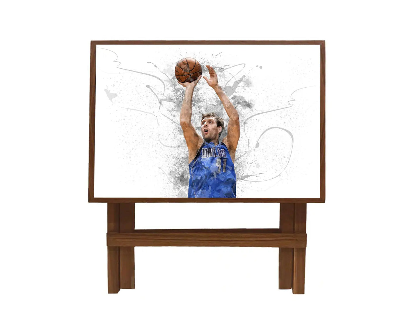 Dirk Nowitzki Splash Effect Coffee and Laptop Table 