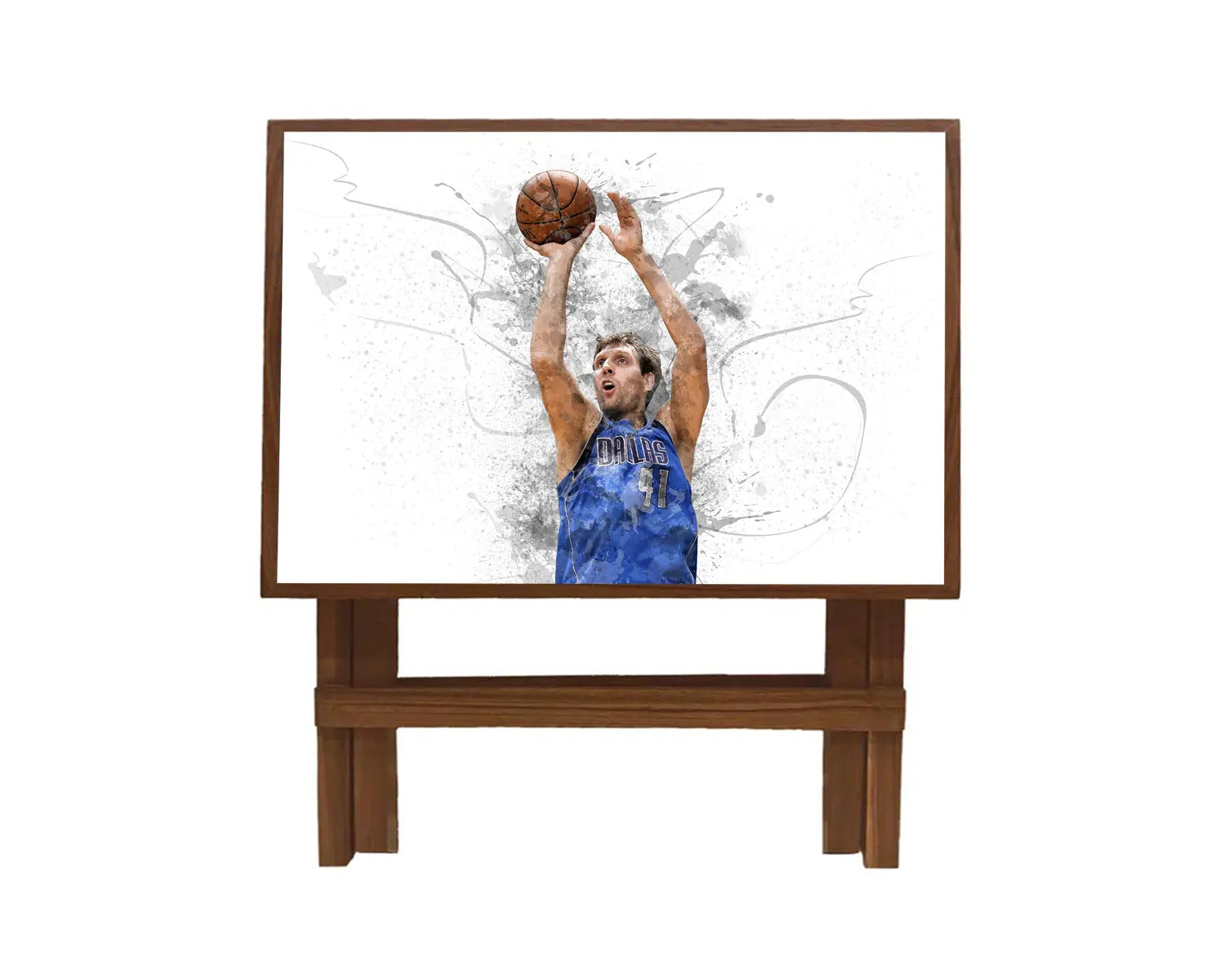 Dirk Nowitzki Splash Effect Coffee and Laptop Table 