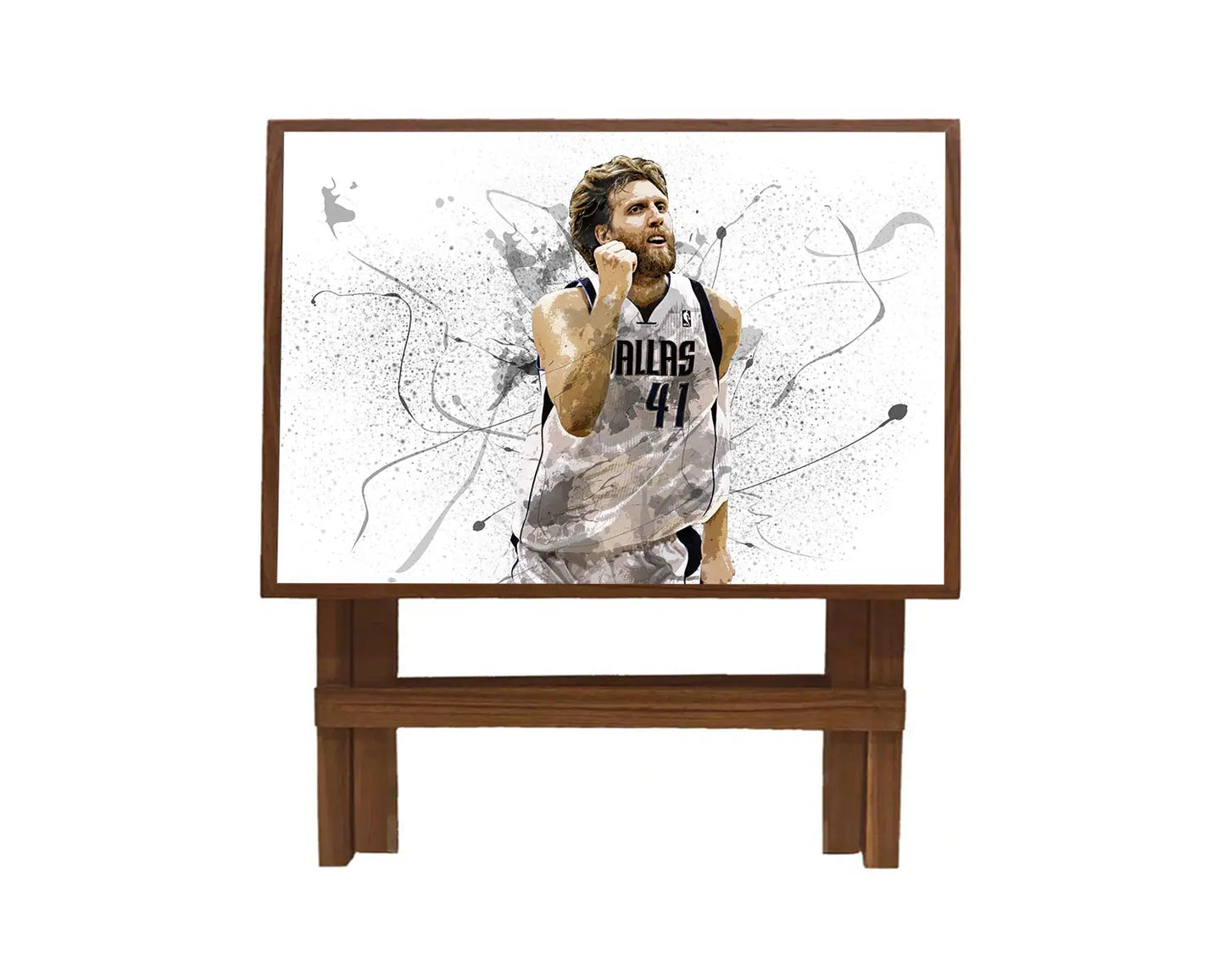 Dirk Nowitzki Splash Effect Coffee and Laptop Table 