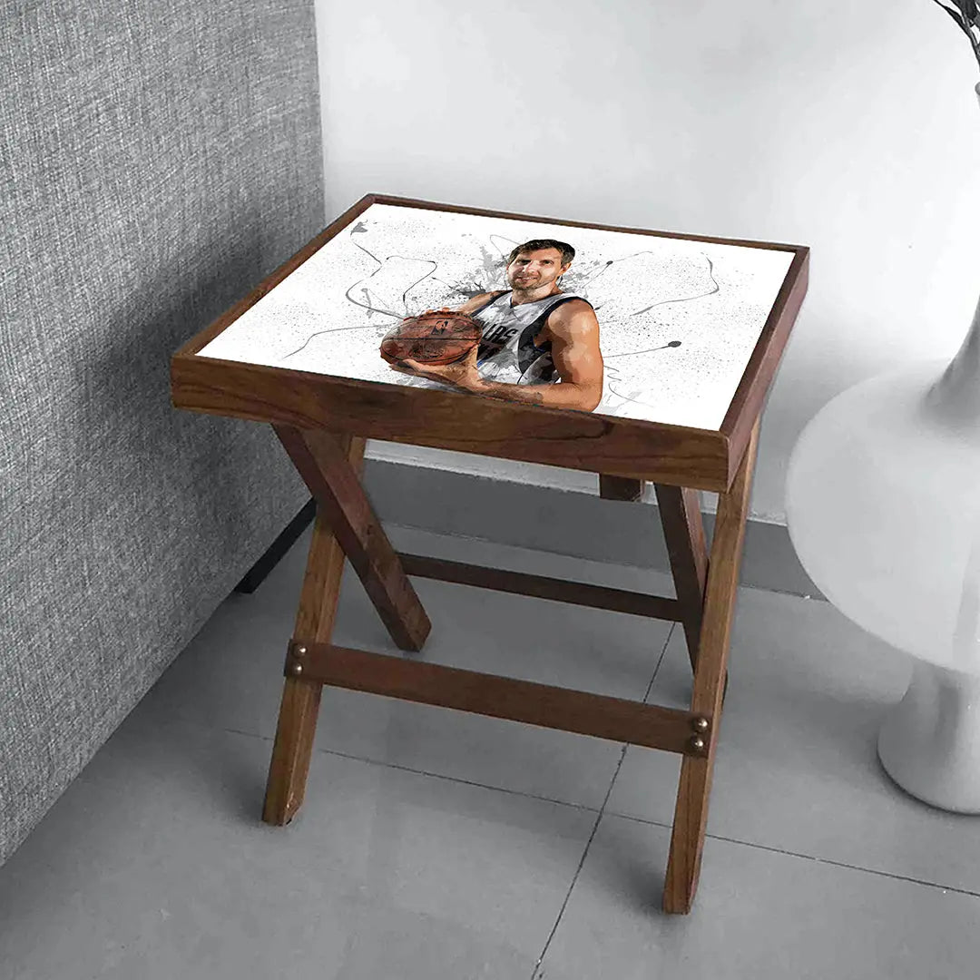 Dirk Nowitzki Splash Effect Coffee and Laptop Table 