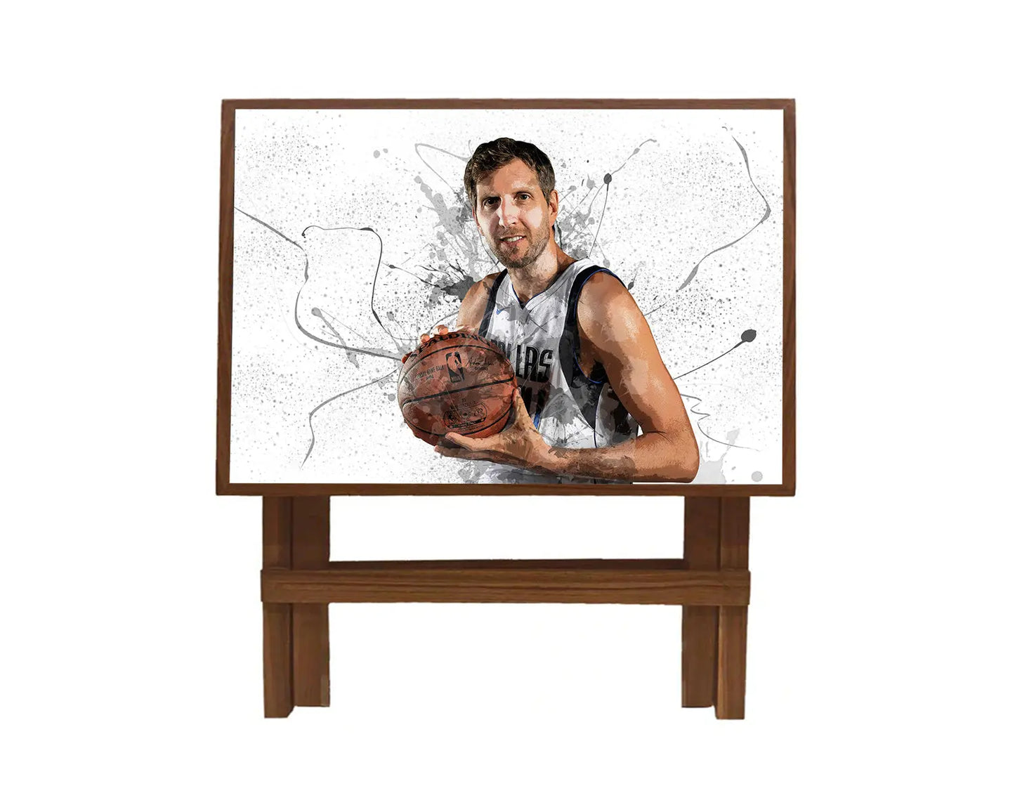 Dirk Nowitzki Splash Effect Coffee and Laptop Table 