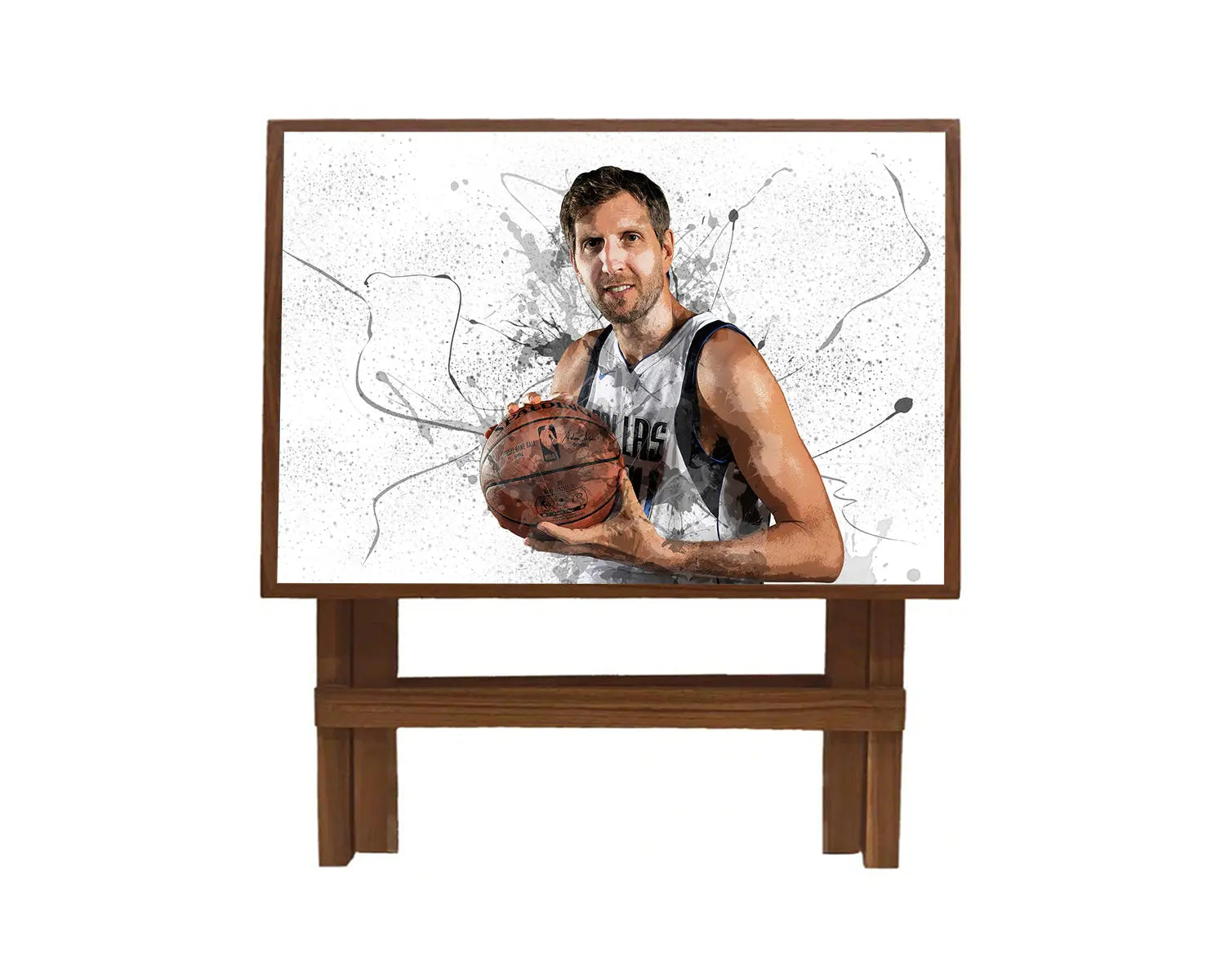 Dirk Nowitzki Splash Effect Coffee and Laptop Table 