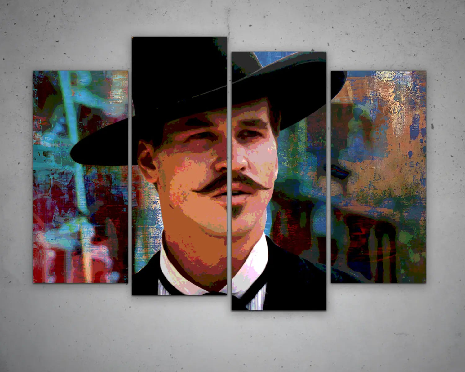 Doc Holliday Multicolour Wall Art 