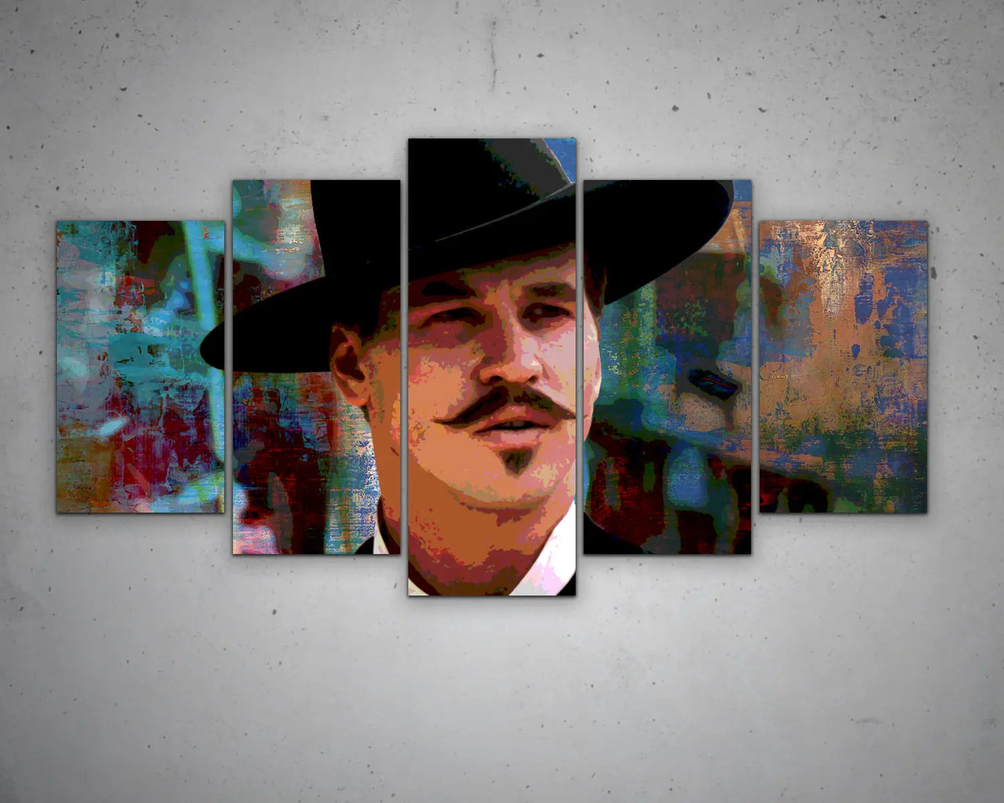 Doc Holliday Multicolour Wall Art 